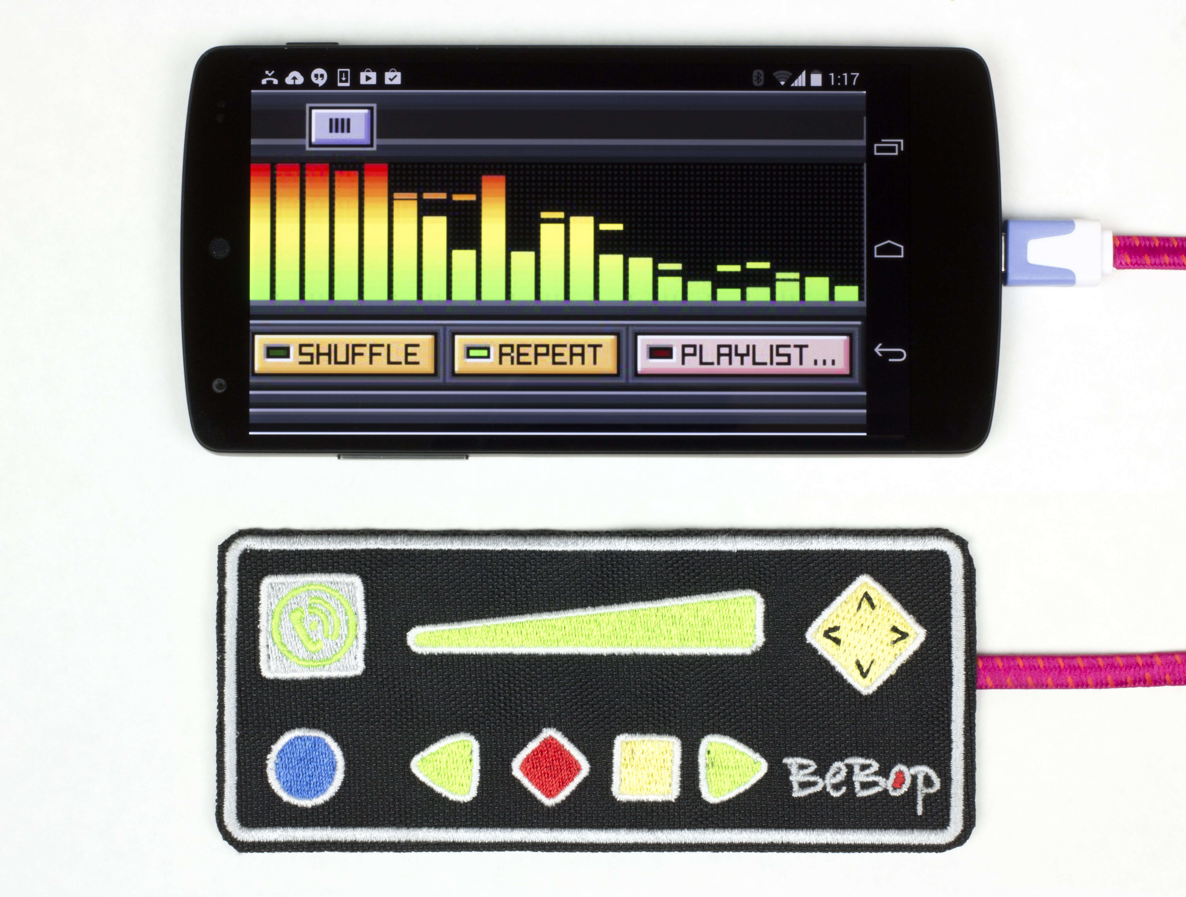 BeBop Wearable Sensor & Controller with Smartphone