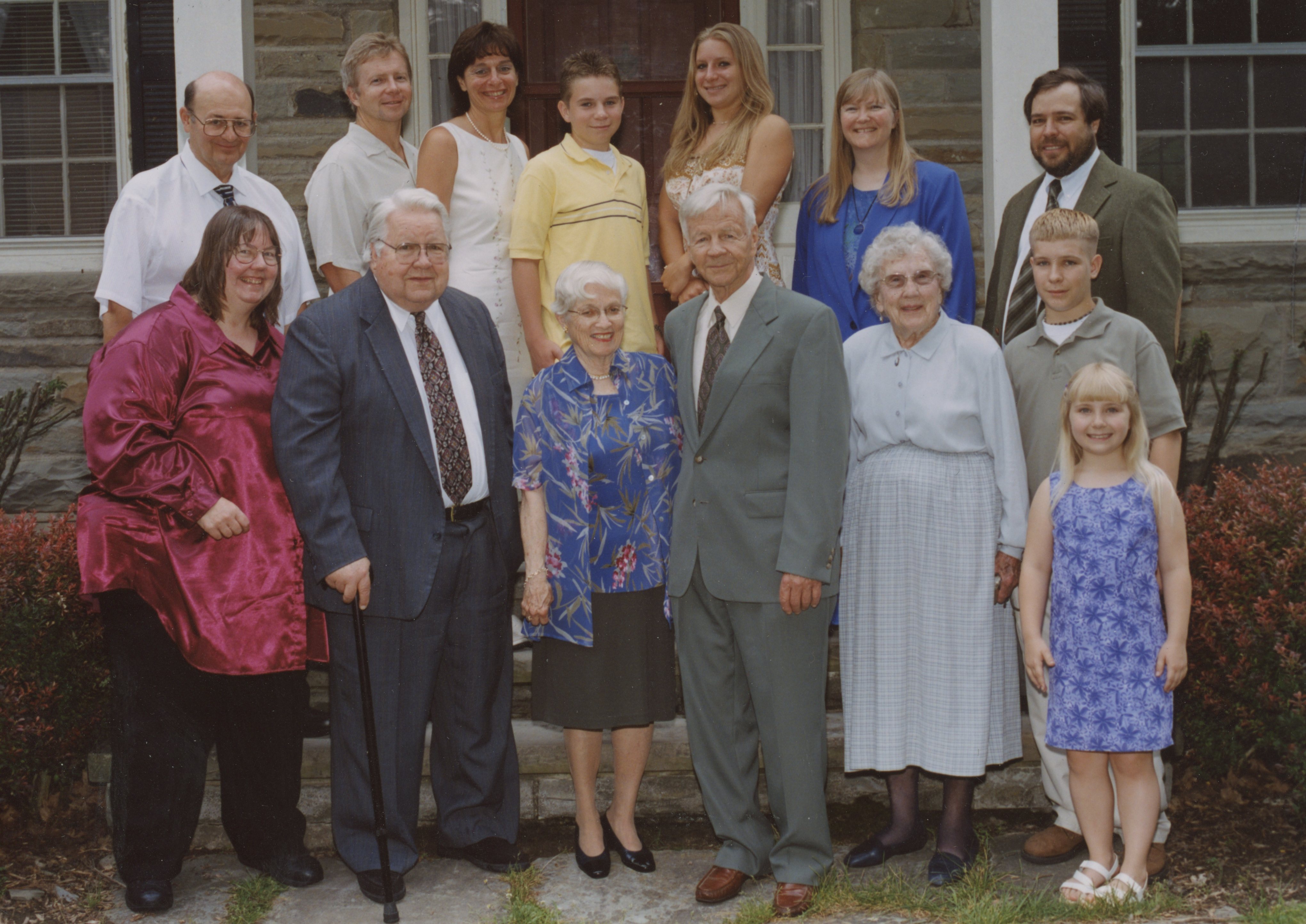 Family Reunion Group Photo - Before Vivid-Pix