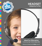 Kidz Gear Deluxe Stereo Headset Headphones with Boom Microphone - Box Grey