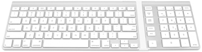 NewerTech Wireless Aluminum Keypad with Apple Keyboard