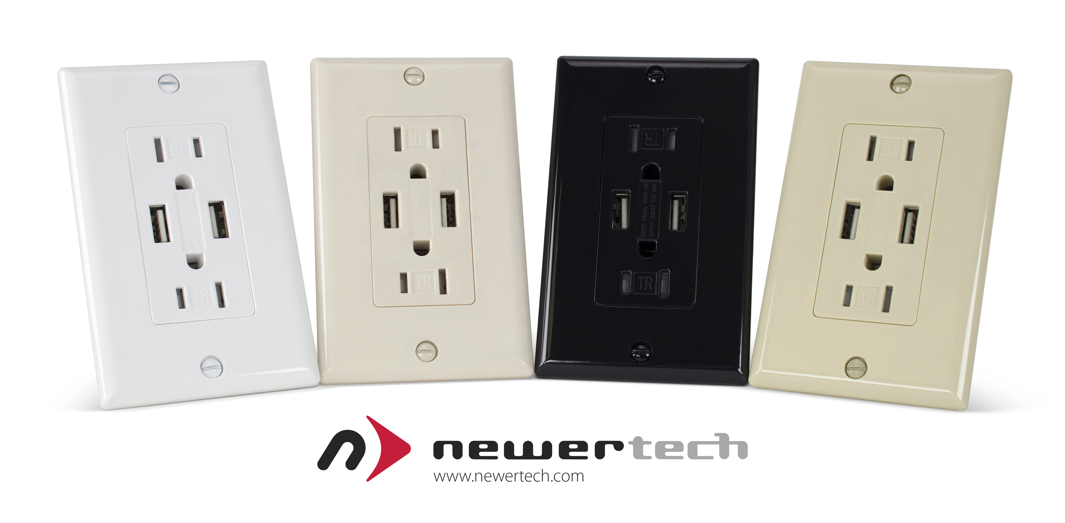 Next Generation NewerTech Power2U Dual USB Wall Outlet