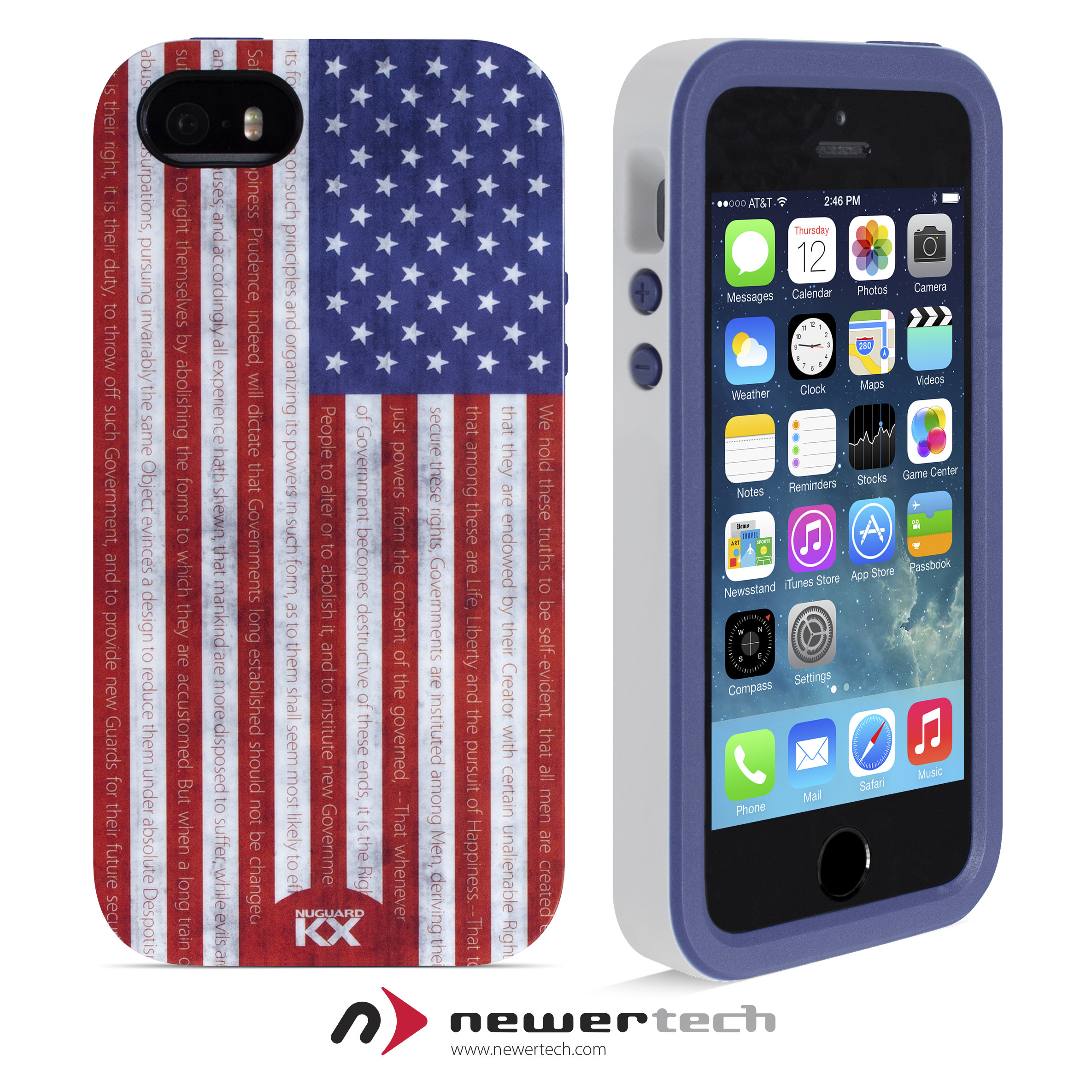 NuGuard KX Case for iPhone 5S - Stars & Stripes