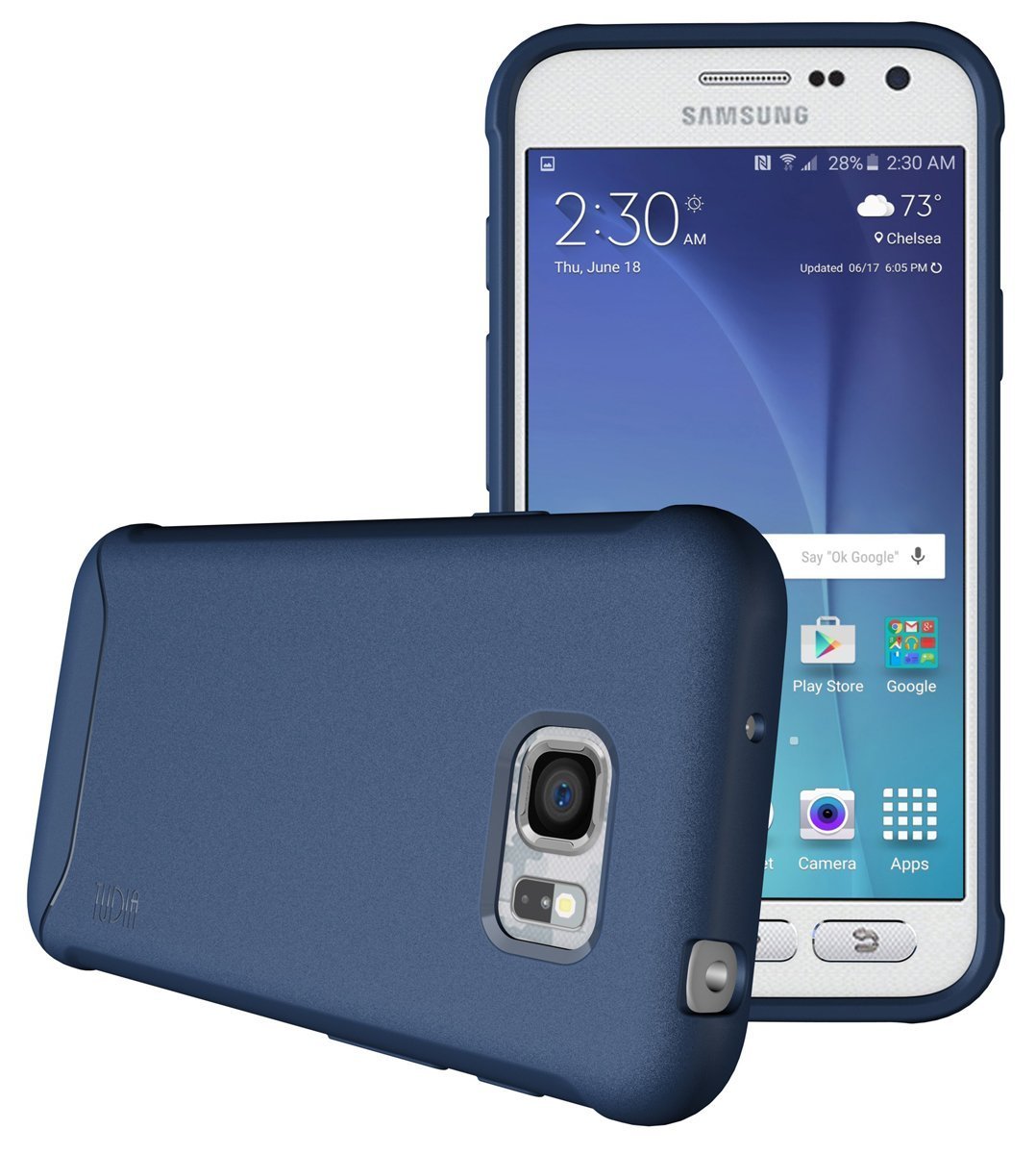 TUDIA ARCH Bumper Protective Case for Samsung Galaxy S7 Active - blue side