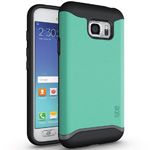 TUDIA MERGE Bumper Protective Case for Samsung Galaxy S7 Active - mint front back