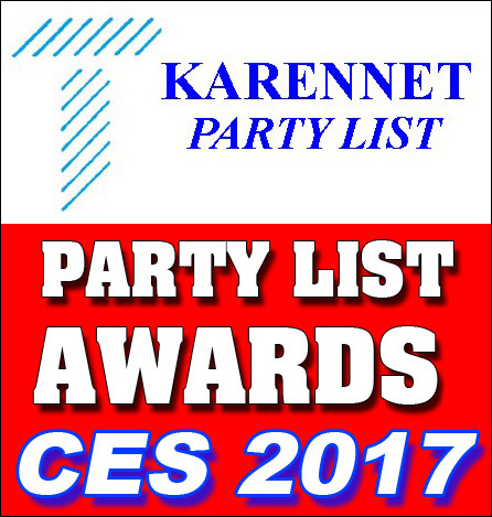 KarenNet Party List Awards CES 2017 Logo