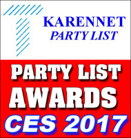 THOMAS PR ANNOUNCES THE KARENNET PARTY LIST AWARDS BEST PRESS PARTIES OF CES 2017! Thomas PR is the Publisher of The KarenNet Party List  the Longest Running Technology Trade Show Party List 