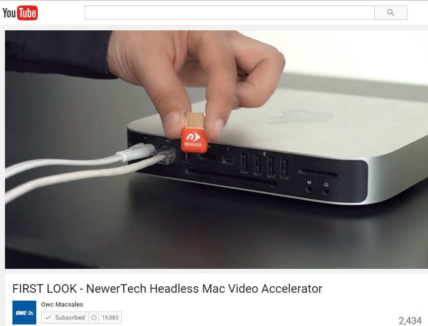 Screenshot of Video of HDMI Headless Video Accelerator