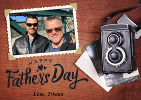 Vivid-Pix 5x7 Fathers Day Card - Sample