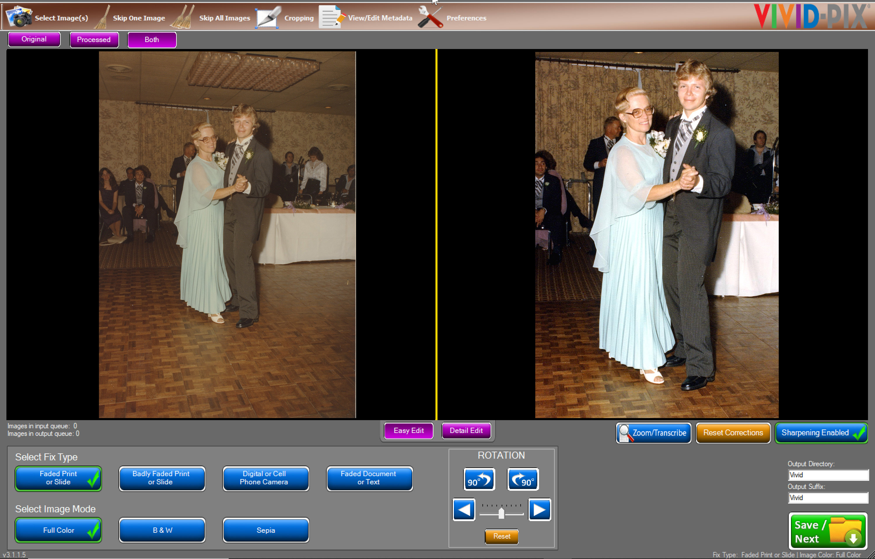 Vivid-Pix Wedding Dance with Mom - Before & After