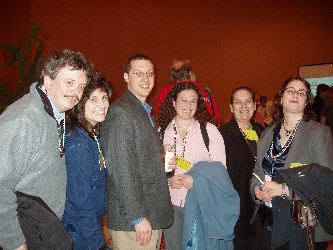 Cygnus and TWICE Reunion: (L to R) Bill Schiffner, Liz Barbieri, Greg Scoblete, Liz Friszell, Theano Nikitas, Diane Berkenfeld