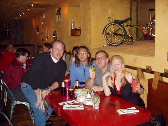 Jack Peterson, Keith McMillen, Paul Cha and Karen at Pink Taco on the Hard Rock 