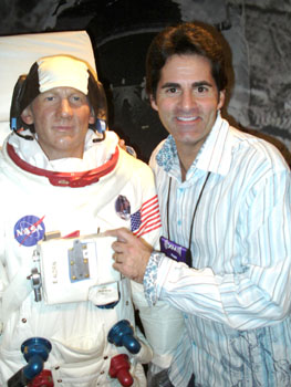 Michael Garfield, High-Tech Texan (Talk Radio 950AM) at the Dell Party at Madame Tussaud's Wax Museum in the Venetian Hotel