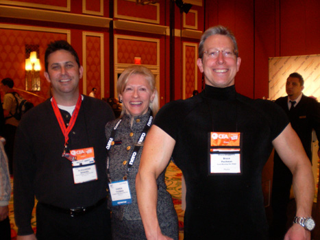 Alexander Mandel, Geekspi.net, Karen Thomas, Thomas PR, Bruce Pechman, Muscleman of Technology at the Wynn