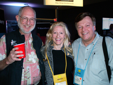 Steve Bass, Karen Thomas and Steve Sutherland at the "It Wont Stay in Vegas" Party