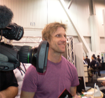 Scott Hiller, DIY Network  Cool Tools Show Filming at iGrill Booth