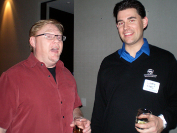 Larry OConnor, OWC & Jeff Gamet, Mac Observer at the OWC/Cooltronics Party at the Palms