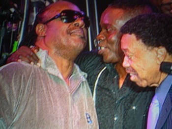 Stevie Wonder at the Monster Party