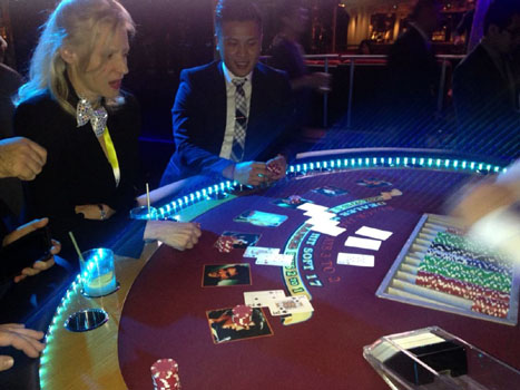 Karen Thomas, Thomas PR Gambling at XS Nightclub (photo by Zennie Abraham)