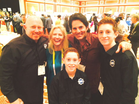 (left to right) Jack Peterson, Kidz Gear, Karen Thomas, Thomas PR, Rand Peterson, Kidz Gear, Michael Garfield, High Tech Texan, Jack Peterson II, Kidz Gear