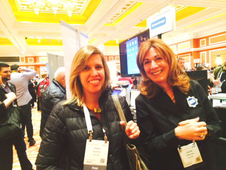 Katie Boehret, Wall Street Journal with Laurie Peterson, Kidz Gear at Showstoppers