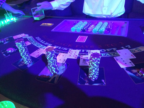 Poker Table at Cyberpower Party
