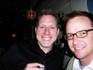 Matt Gillis, Verizon with Bill McLean, E! Networks at the Modtones Party