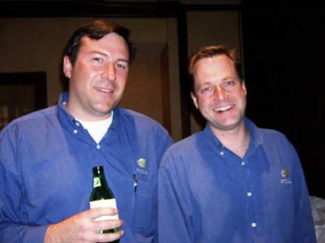 David Higham and John Millner at nVidia Party at the Omni