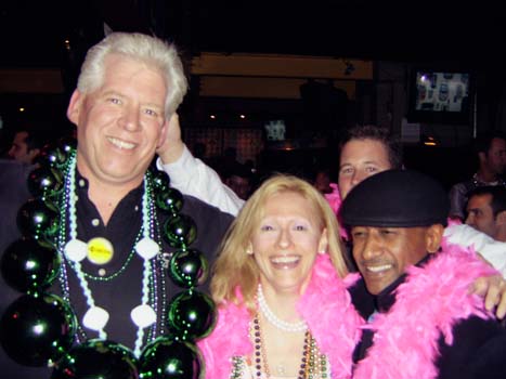 Karen with Hop-on Executives at Cat's Meow Party