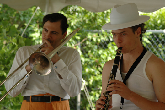 Part of the 20's Band Playing up a Storm