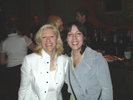 Karen Thomas, Thomas PR and Beth Lasch, F Sharp TV at the Tao Nightclub in the Venetian