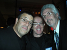 Andy Katz, Photographer, Mark Alberhasky, Photographer and Elmo Sapwater, Photo Imaging News at HP Party