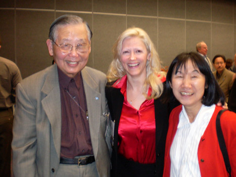 James Chung, IPC, Karen Thomas, Thomas PR & Machiko Ouchi, JPEAI at the JPEAI Party at the LVCC