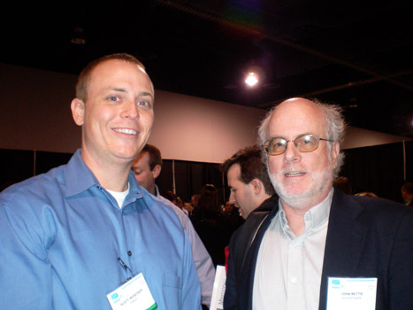 Thomas PR Client Rusty Redecker from Unibind Demos New Green PhotoBooks to John Rettie, Rangefinder at Sneak Peek