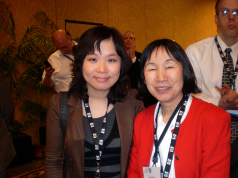 Chelsea Miso Kim, Aving TV and Machiko Ouchia, JPEAI at I3A Party at LV Hilton.