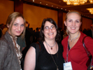Tara Propper, Diane Berkenfeld, and Carrie Konopacki from PTN at the Renaissance Hotel.