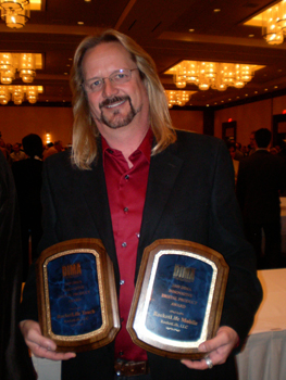 Michael Moore, CEO, RocketLife Wins 2 DIMA Awards for RocketLife Touch & RocketLife Mobile at Sneak Peek at the Renaissance.