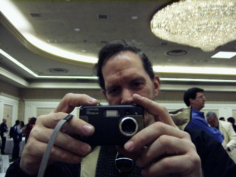 Don Sutherland Tries Out New Concord Camera 5 Megapixel at Sneak Peek
