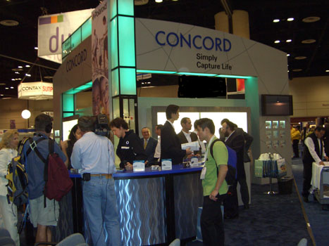 Concord Camera Booth - Concord Introduced the New EasyShot Line of Digital Cameras and Won the PMA DIMA Award.