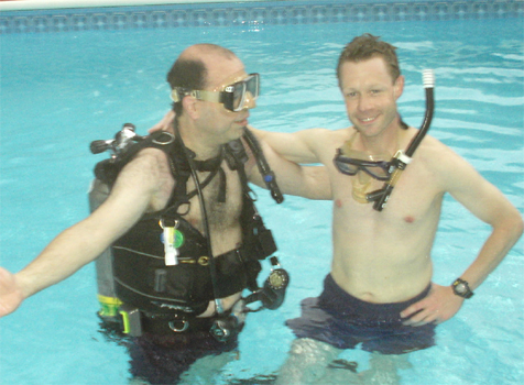 Larry and Bill Jakab Scuba Diving