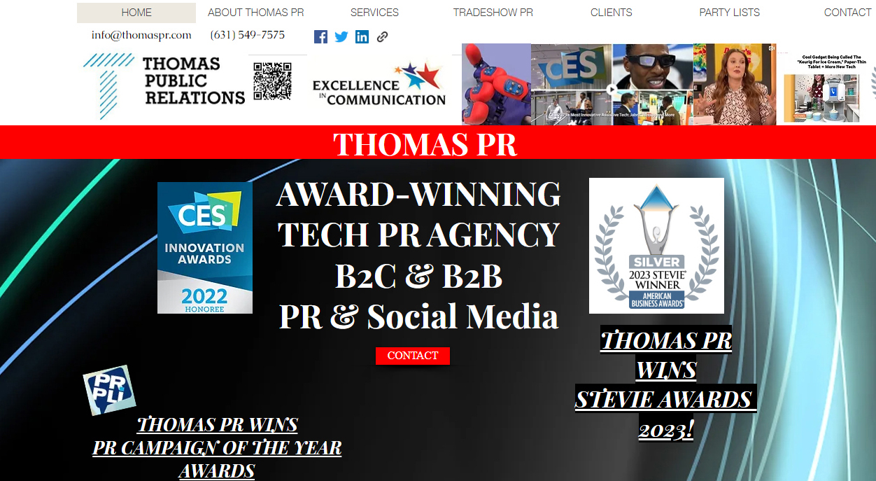 THOMAS PR IS THE ONLY U.S. AGENCY THAT WORKS EXCLUSIVELY WITH CONSUMER ELECTRONICS & HIGH-TECHNOLOGY BRANDS