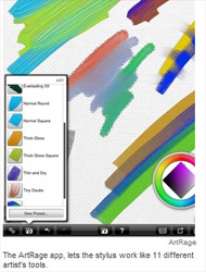 ArtRage in Wall St. Journal by Katie Boehret:  "Two of my favorite apps that turn the iPad into an easel are $2.99 ArtRage.."