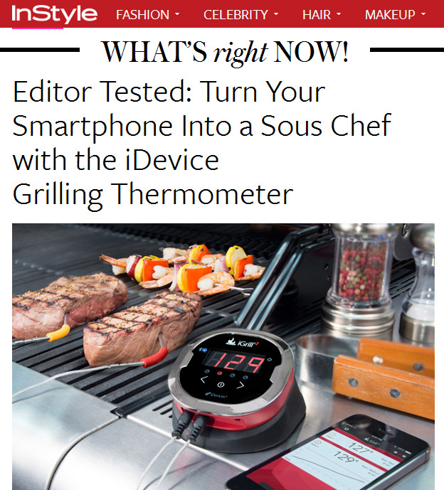 InStyle Magazine on iGrill2: Turn Your Smartphone into a Sous Chef by Katie Donbavand