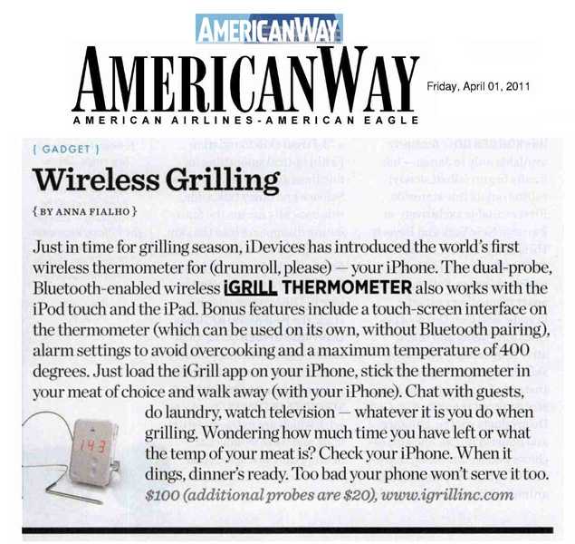 American Way Magazine on iGrill