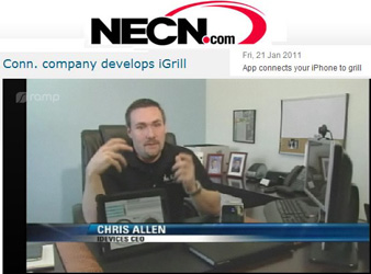 New England Cable News Interviews Chris Allen about iGrill by Brian Burnell