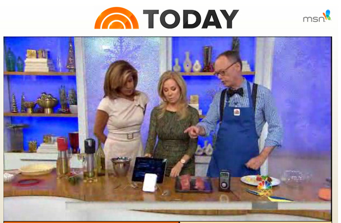NBC-TV Today Show with Kathie Lee and Hoda on iGrill Bluetooth Meat Thermometer - 7 Gadgets for Faster, Easier Holiday Cooking