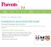 FamilyFun Magazine on Zoo Tunes Animal Themed Speakers - 2012 Tech Gift Guide - What's Hot!