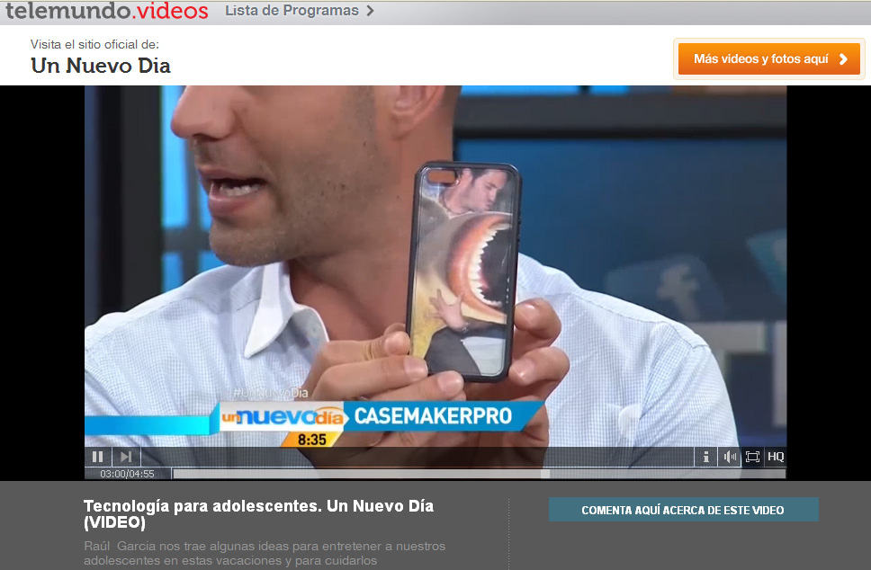 Telemundo-TV Un Nuevo Dia on CaseMaker Pro by Raul Garcia 