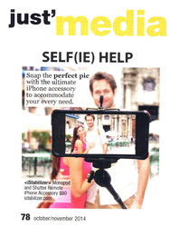 Justine Magazine on iStabilizer Selfie Bundle: "Selfie Help - Snap the perfect pic with the ultimate iPhone accessory to accommodate your every need."