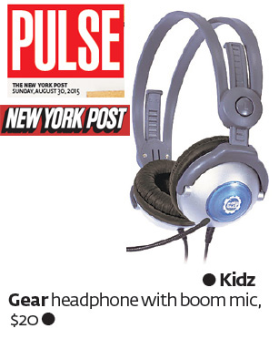 NY Post on Kidz Gear Headphones for Kids with Boom Mic!