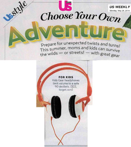 Us Weekly on Kidz Gear Headphones for Kids!